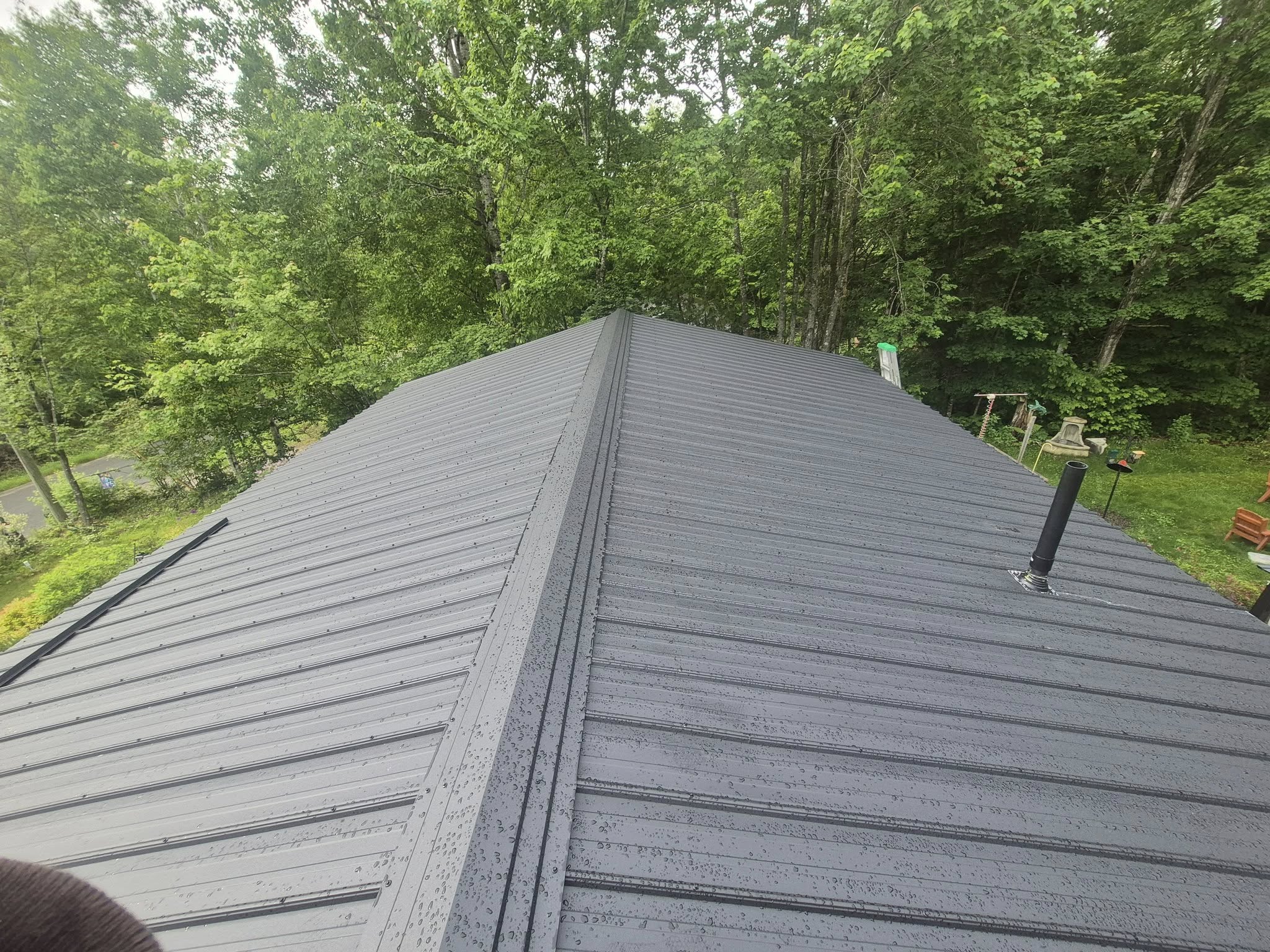 Completed roofing project